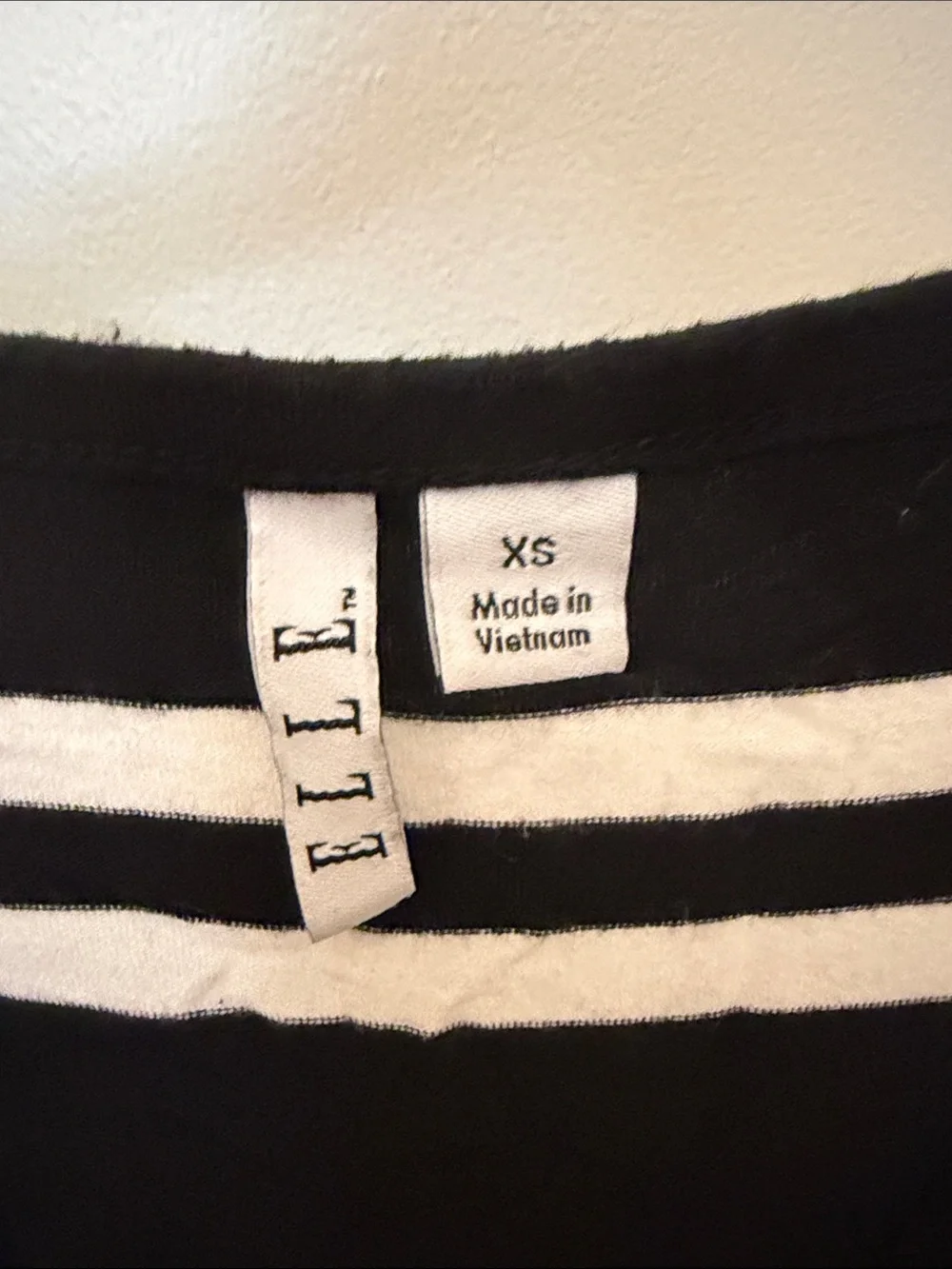 Elle Black and White Striped Sleeveless Dress